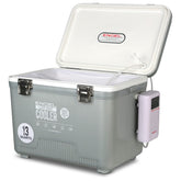 ENGEL 13Qt bait cooler front view shows easy access and bait freshness