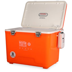 Hard-shell Engel cooler with stainless latches tackles harsh conditions.