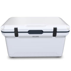 ENGEL 60 QT Ultra-Light cooler ice-retention-7days shows extended cooling for camping.