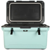 ENGEL 60qt cooler side view highlights lightweight transport for trips