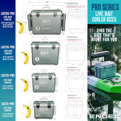 ENGEL AP3 rechargeable aerator with USB-C power keeps live bait thriving