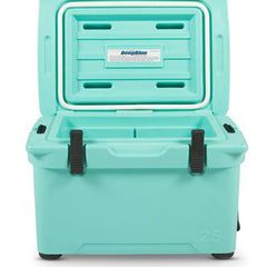 ENGEL ENG25 bear-resistant cooler in seafoam, IGBC certified for bear country use.