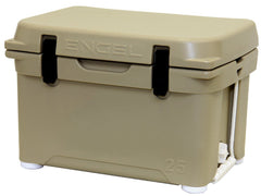 ENGEL ENG25 cooler with open lid—demonstrating compact, space-saving design