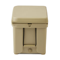 ENGEL ENG50 cooler interior with ice, showcasing efficient ice retention and organized storage.