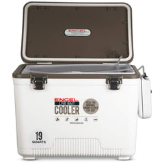 Engel insulated minnow bucket protecting bait from heat and sun