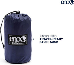 ENO DryFly Rain Tarp spacious interior offers headroom for gear and resting space