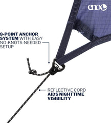 ENO DryFly Rain Tarp ultralight design keeps pack weight minimal on long hikes