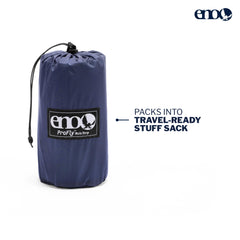 ENO ProFly six-point attachment detail demonstrates secure, versatile sheltering for storms.