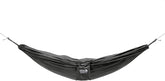 ENO Underbelly Gear Sling positioned below the hammock for easy access and clean gear.