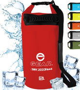 Enthusiast Gear 15L floating cooler bag on water keeps drinks cold.