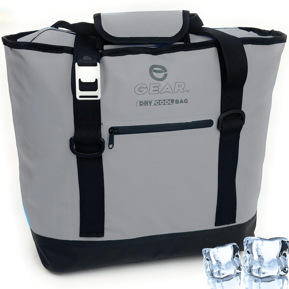 Enthusiast Gear waterproof dry bag cooler tote with open top keeps drinks cold on the beach