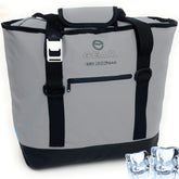 Enthusiast Gear waterproof dry bag cooler tote with open top keeps drinks cold on the beach
