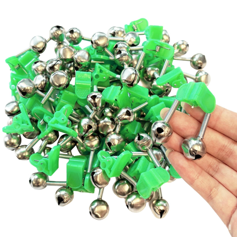 EoaMen 50pcs fishing bells set with clip-on design
