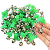 EoaMen 50pcs fishing bells set with clip-on design