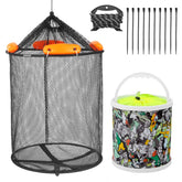 Eolivees extra-large floating fish basket in water