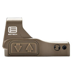 EOTECH EFLX Tan 6 MOA sight front view enables quick target acquisition in varied lighting