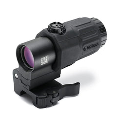 EOTECH G33 3x magnifier on rail offers enhanced target visibility for mid-range shots.