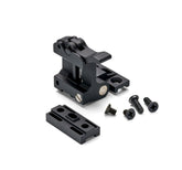 EOTECH Shift-to-Side Mount Kit assembly demonstrates secure rail attachment for adaptable optics.