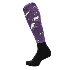 Equine Couture Ladies OTC Boot Socks mesh zones promote airflow and foot dryness.