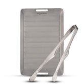 Equlup camping grill pan ready for backpacking meals with even heat distribution.