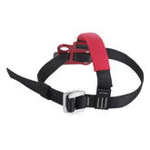Equlup climbing foot ascender left view shows rugged aluminum build for outdoor use
