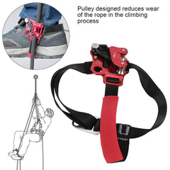 Equlup climbing foot ascender right view highlights lightweight strength for rope work
