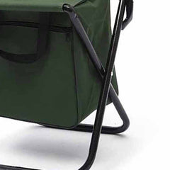 Equlup ergonomic backrest folding chair supporting relaxed seating on hikes.