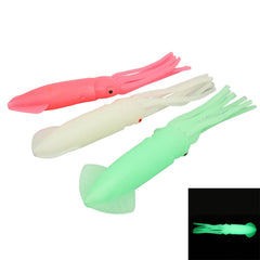 Equlup glow squid lure 1 highlights luminous glow for night fishing.