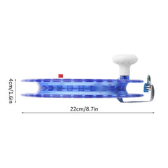 Equlup hand wire wrapping tool blue - side angle