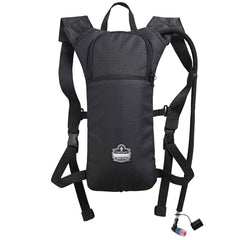 Ergodyne Chill-Its 5155 low-profile hydration pack in black for on-the-go hydration.