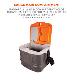 Ergodyne Chill-Its 5170 cooler side close-up, durable construction for worksites