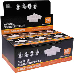 Esbit 4g solid fuel tablet close-up for easy ignition.