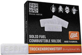 Esbit 4g solid fuel tablet packaging showing long shelf life.