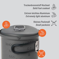 Esbit CS585HA pot lid with pour spout for precise pouring