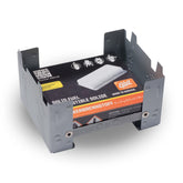 Esbit Pocket Stove folded-compact design enables easy carry on backpacking trips.