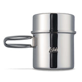 Esbit 1000ml steel pot in full view for outdoor cooking and portability.