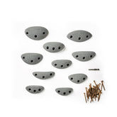 Escape Climbing 10 screw-on jugs front view on beginner wall for easy grip