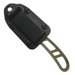 ESEE CAN-DE-KIT-E skeletonized handle reduces weight for comfortable field use.