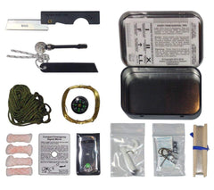 Compact contents layout inside the tin supports quick access on trails