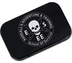 Small signal mirror for signaling and navigation on hikes