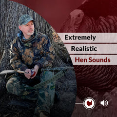 ESH double-sided turkey pot call back slate for soft purrs at close range