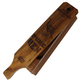 ESH Turkey Box Call front view shows mahogany box for authentic turkey sounds.
