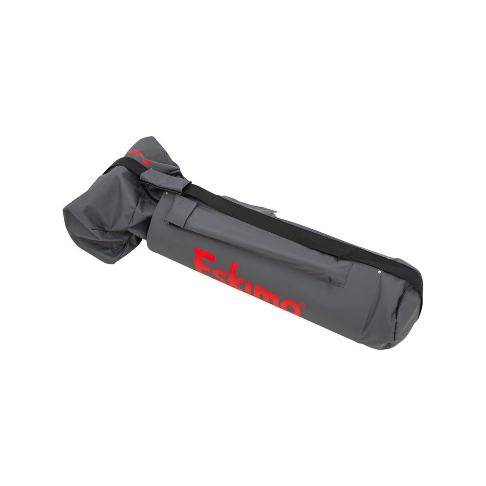 Eskimo Electric Auger Carry Bag exterior durability shields E40 on icy trips.