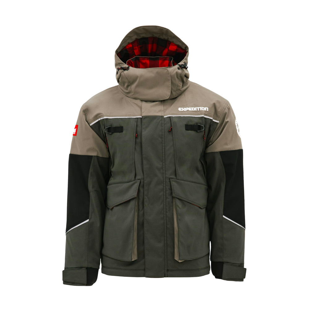 Eskimo Expedition Jacket front view, rugged outerwear for all-day ice fishing comfort.