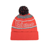 Eskimo Reflective POM Hat red, front view showing visibility features