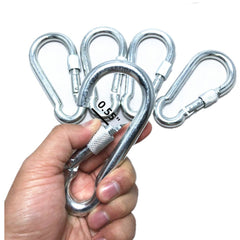 ESKONI stainless steel screw gate lock carabiner keeps items securely attached.