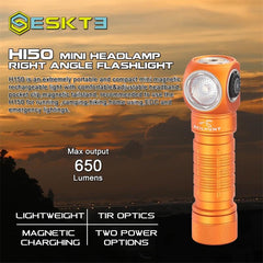 ESKTE H150 side view highlights magnetic charging port for quick recharges.