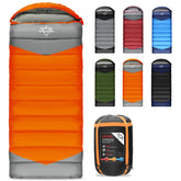 ETGLCOZY sleeping bag front view shows roomy space for adults and kids