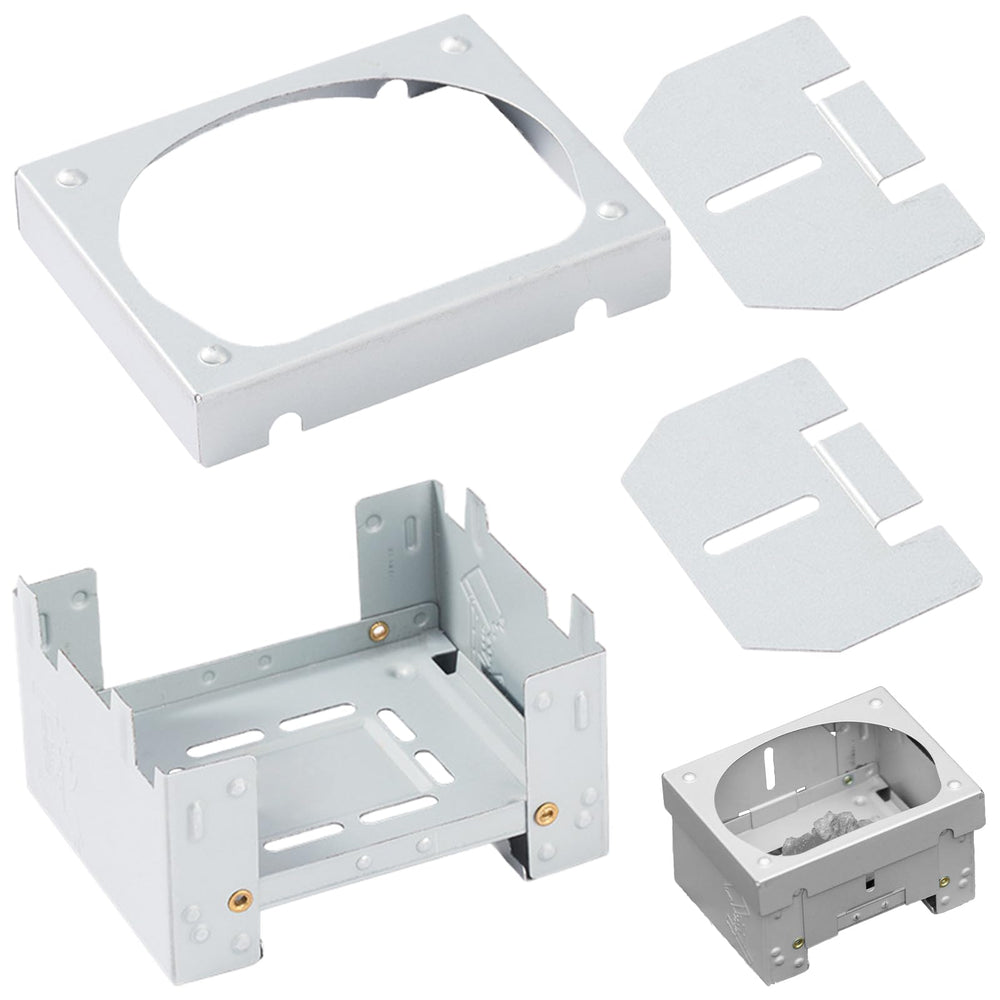 ETIAL folding camp stove closed for travel and compact storage