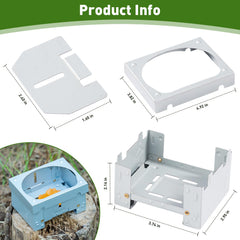 ETIAL folding camp stove with lid opened for quick setup during meals